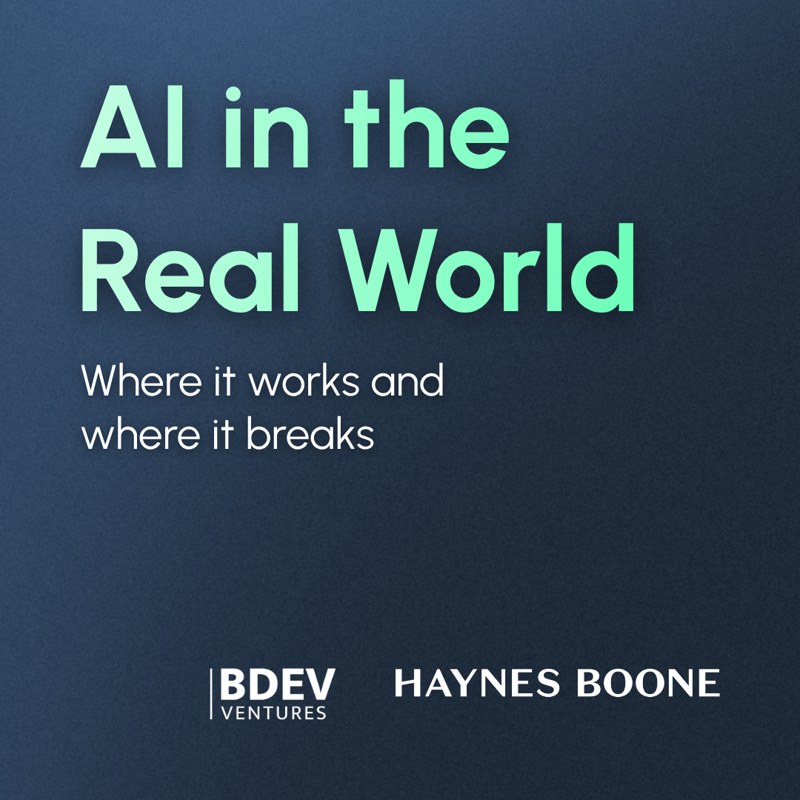 AI in the Real World: Where It Works and Where It Breaks event artwork