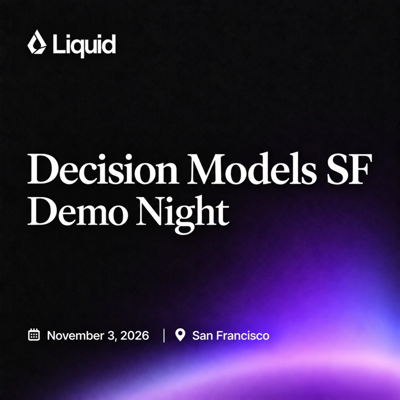 Decision Models SF | Demo Night event artwork