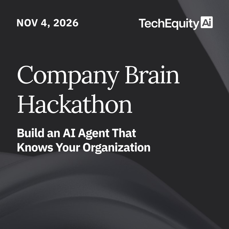 Company Brain Hackathon: Build an AI Agent That Knows Your Organization event artwork