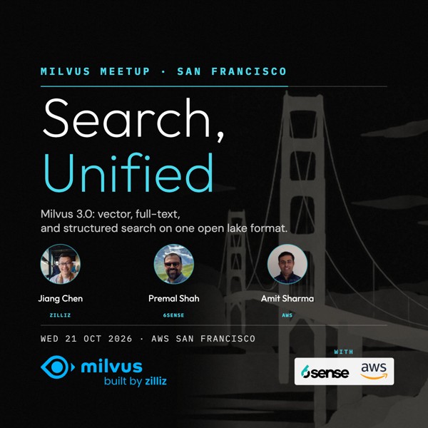 Milvus Meetup - San Francisco event artwork