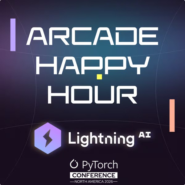 Lightning AI Fireside Chat & Happy Hour @ PyTorch Conference event artwork