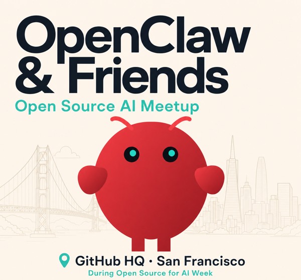 OpenClaw & Friends Meetup w/ NVIDIA & Microsoft event artwork