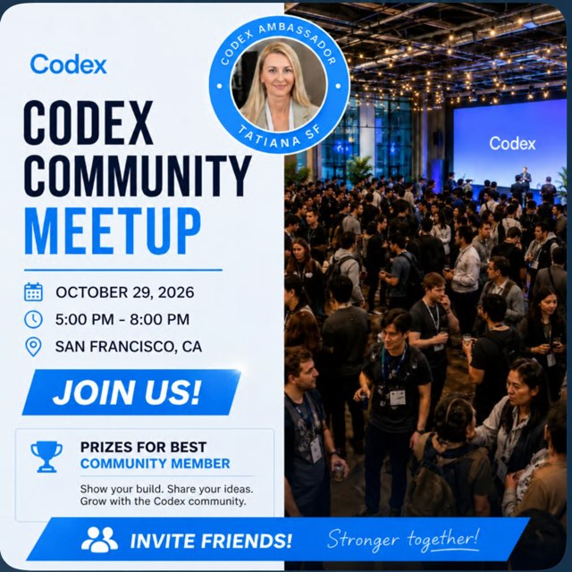 Codex Community Meetup: San Francisco #11 event artwork