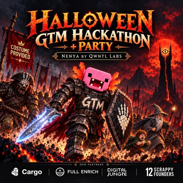 The GTM Fellowship: Halloween Hackathon + Party event artwork