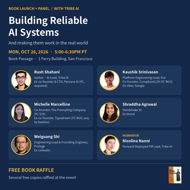 Building Reliable AI Systems: Tech Talk, Panel, Book Launch and Mixer event artwork