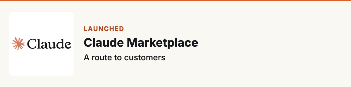 Claude Marketplace : A route to customers