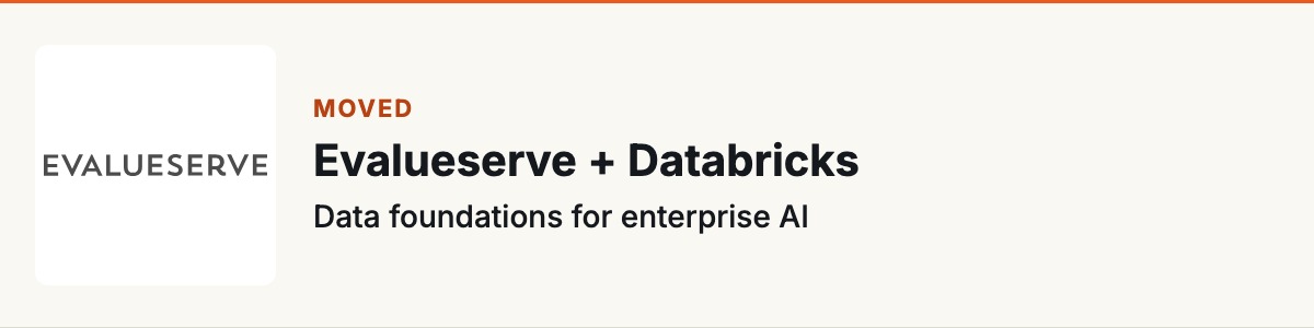 Evalueserve + Databricks : Preparing business data for AI
